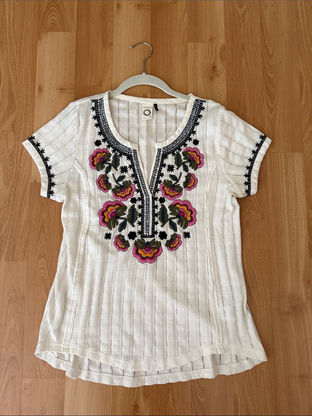 Anthropologie Floral Embroidery Blouse - Picture 2 of 16